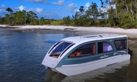 best boats for boat camping - caraboat 7500