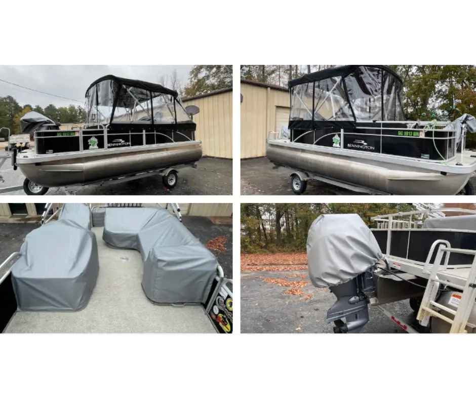 How to get a luxury pontoon boat enclosure tent 