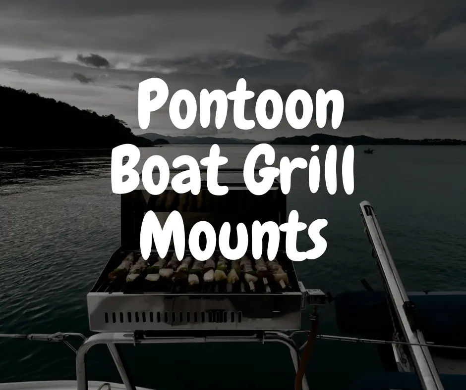 Pontoon grill outlet mount